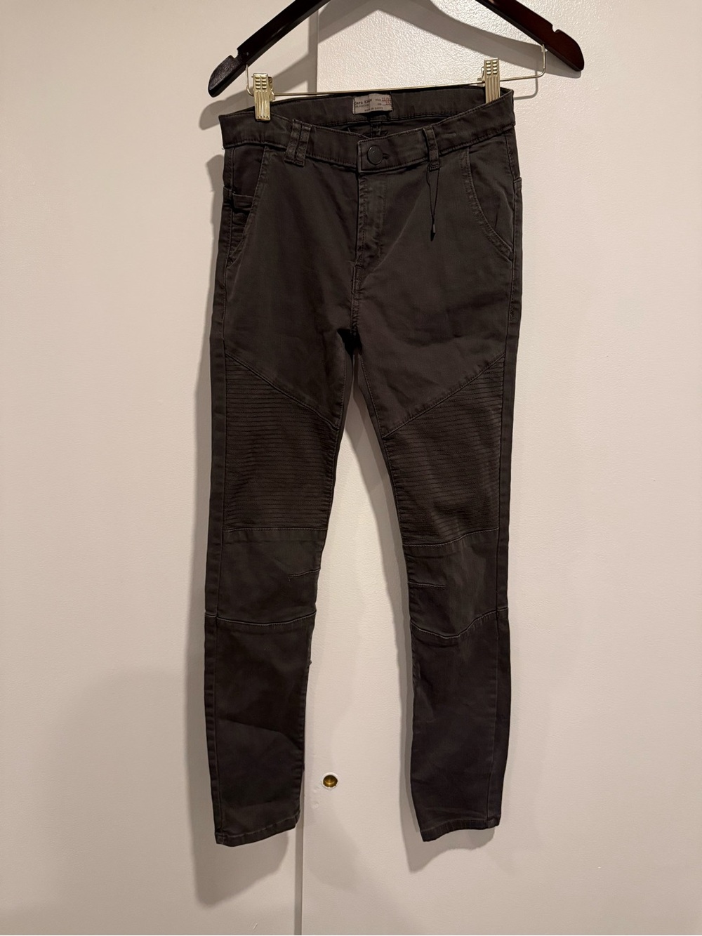 Zara Kids Slim Moto Chinos in Dark Gray size 11/12